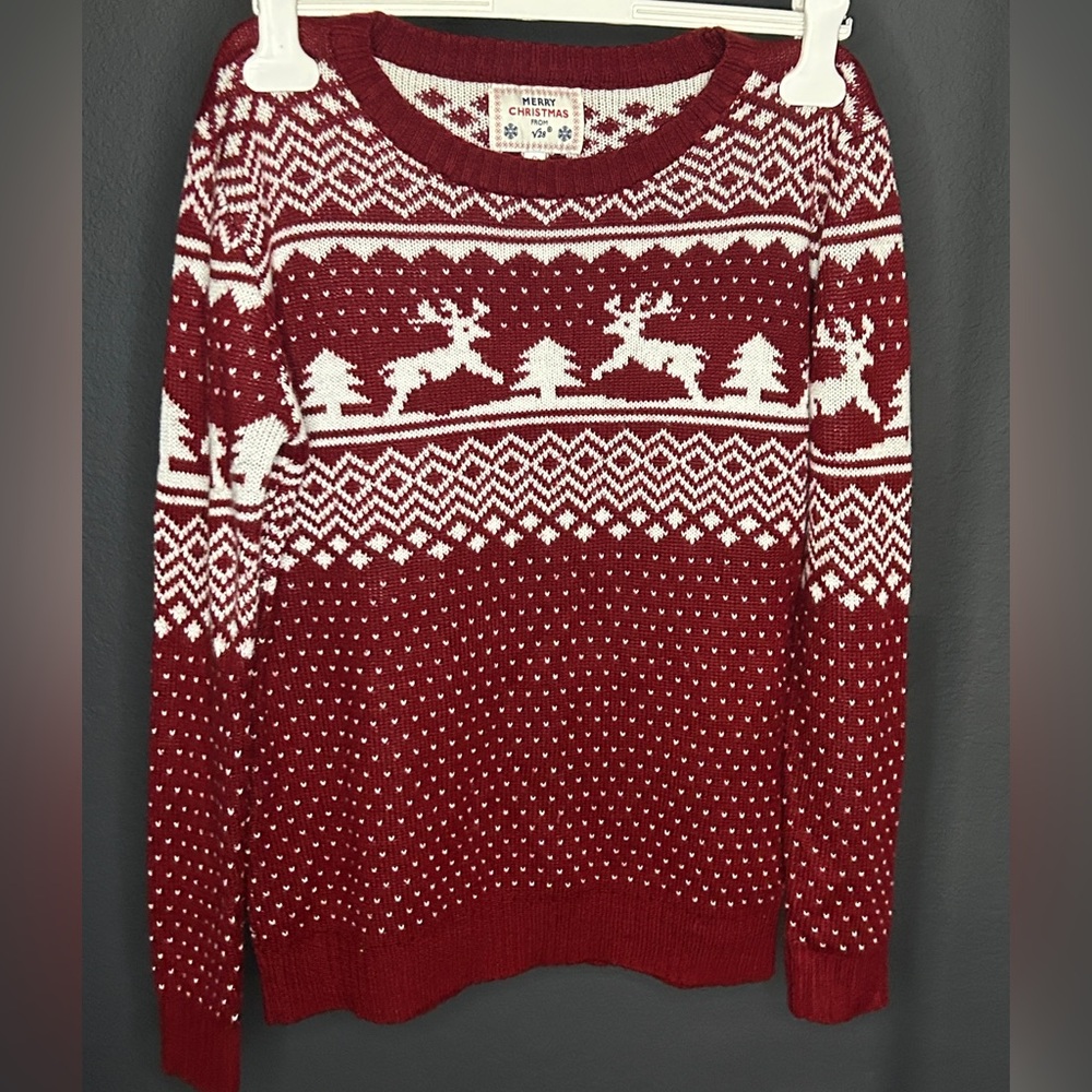 Men's Festive Red Reindeer Sweater